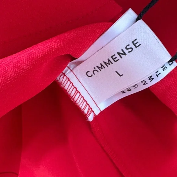 Commense Red Sleeveless Ruffle Mini Dress - Picture 5 of 7